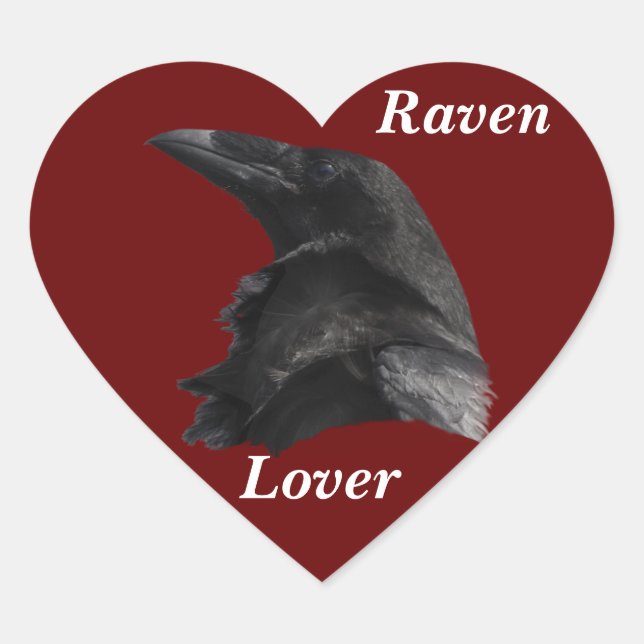 Raven & Heart Klistermärken (Framsida)