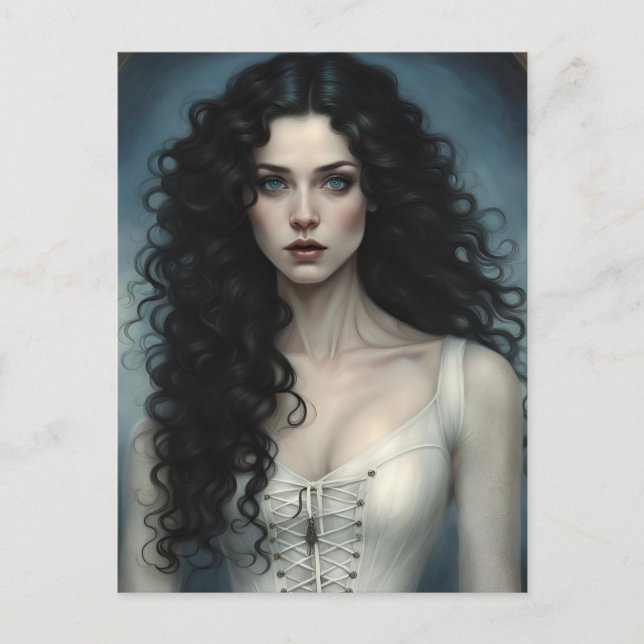 Raven HÖNS skönhet Vykort (Framsida)