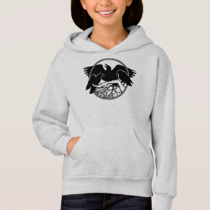 Raven Hoodie för barn Raven Crow Art Barn Sweatshi Tröja