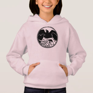Raven Hoodie Sweatshirt Barn Raven Hooded Shirt T-shirt
