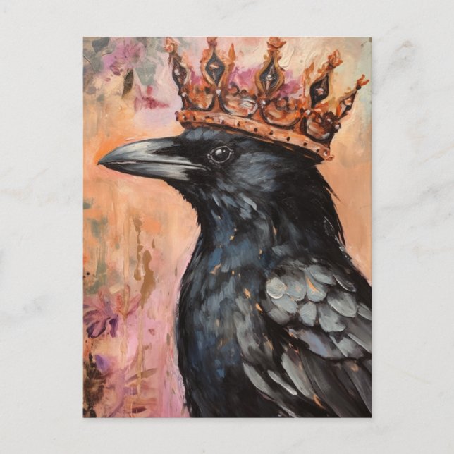 Raven i Krona Vykort (Framsida)