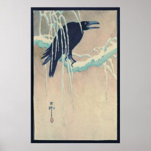 Raven i Snö Poster