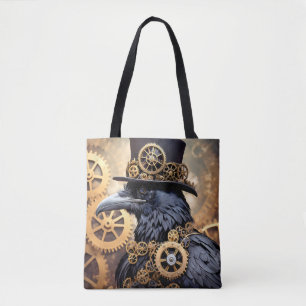 Raven i Top hat Steampunk Art Tygkasse