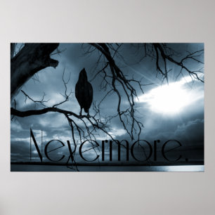 Raven - Icke desto fler solstrålar och Träd Blue Poster