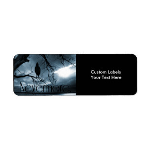 Raven - Icke desto fler solstrålar och Träd Blue Returadress Etikett