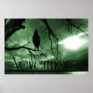 Raven - Icke desto fler sunbeams Träd - Grönten Poster