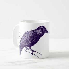 Raven Illustration Mugg