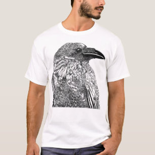 Raven Illustration T Shirt