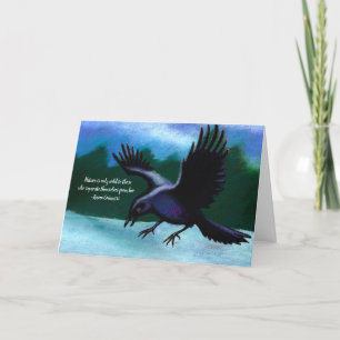 Raven In Winter Kort