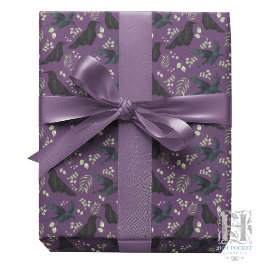 Raven Inpackningspapper i Lila Presentpapper