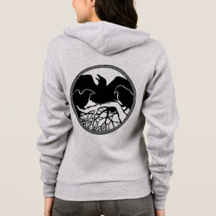 Raven Jacka, kvinnoräken/Kråka Art Jacka Tee