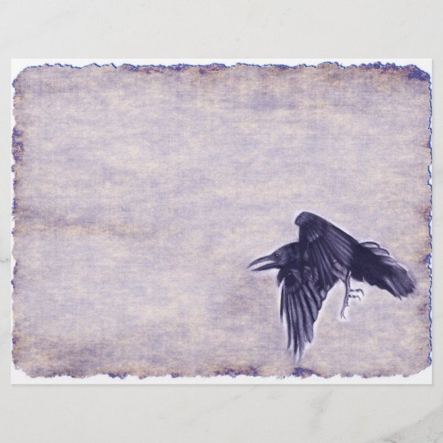 Raven Junk Journal Page och Bokmärken (Baksida)