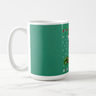 Raven Kråka Bird Älskare Julafton Santa Hat Ugly K Kaffemugg
