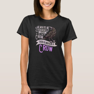 Raven Kråka Birding Bird Watching T Shirt