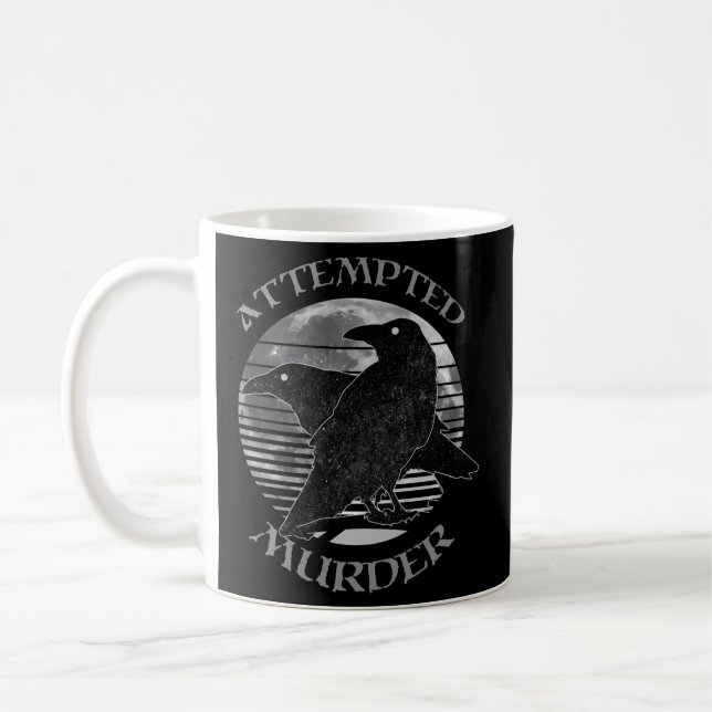 Raven Kråka försökte mörda Måne Wiccan Pagan Kaffemugg (Vänster)