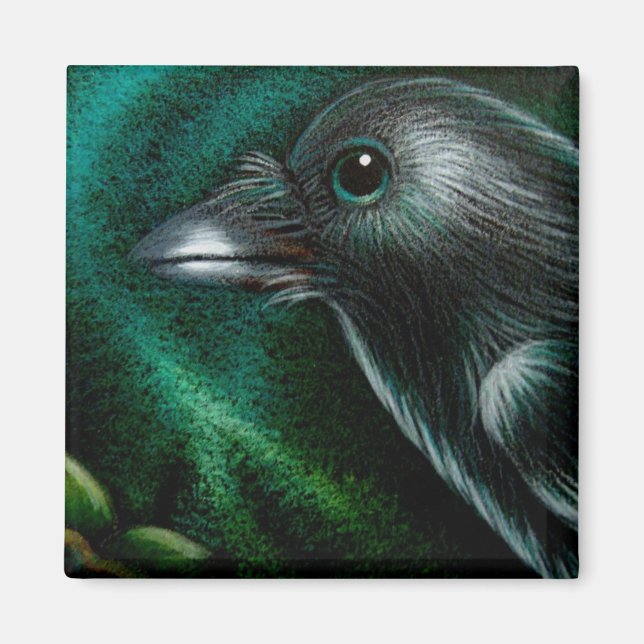 RAVEN KRÅKA NORTHERN LJUS MAGNET (Framsidan)