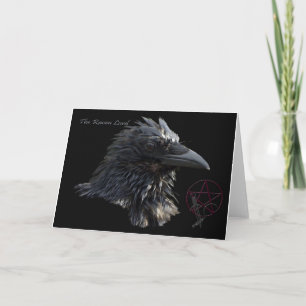 "Raven Lord" Raven Kråka Greeting Card Kort
