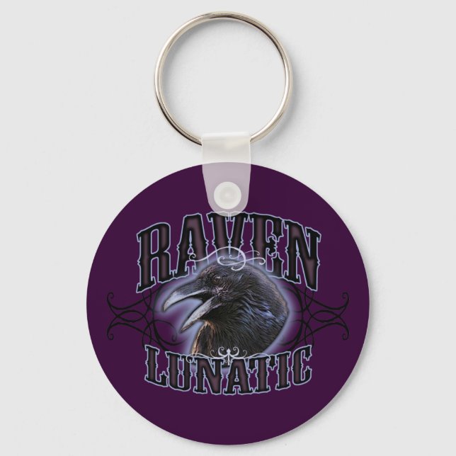Raven Lunatic Nyckelring (Framsida)