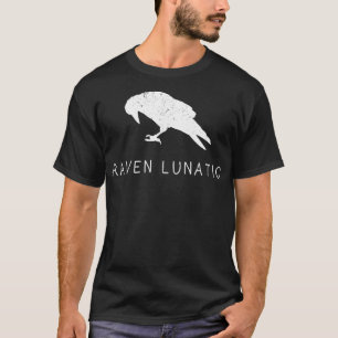 Raven Lunatic Roligt Bird Goth Gothic Gift Manar T Shirt