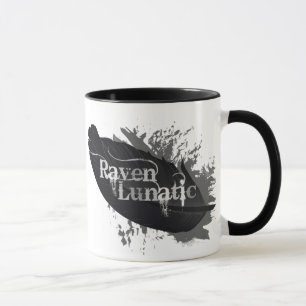 Raven Lunatic Roligt Quote for Raven Bird Älskare Mugg