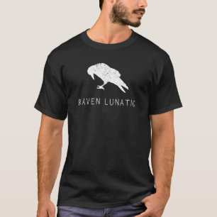 Raven Lunatic Shirt Roligt Bird Goth Gothic Gift M T