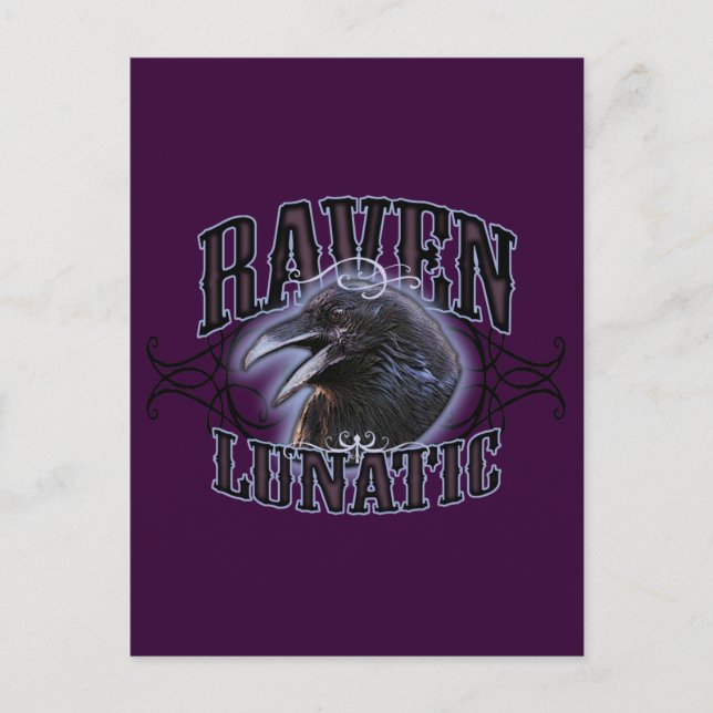 Raven Lunatic Vykort (Framsida)
