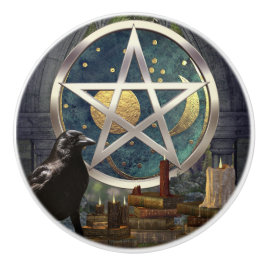 Raven Magick Celestial Pentacle Knopp