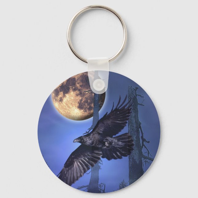 RAVEN MAGICK Gothic Keychain Nyckelring (Framsida)