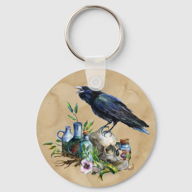 Raven Magick Keychain Nyckelring (Framsida)