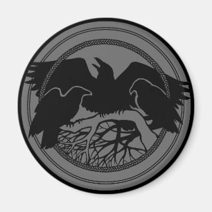 Raven Magnets Raven Native Art Kylskåpsmagnet Pres