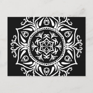 Raven Mandala Vykort