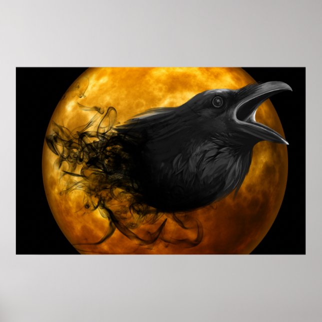 Raven måne fantasy poster (Framsidan)