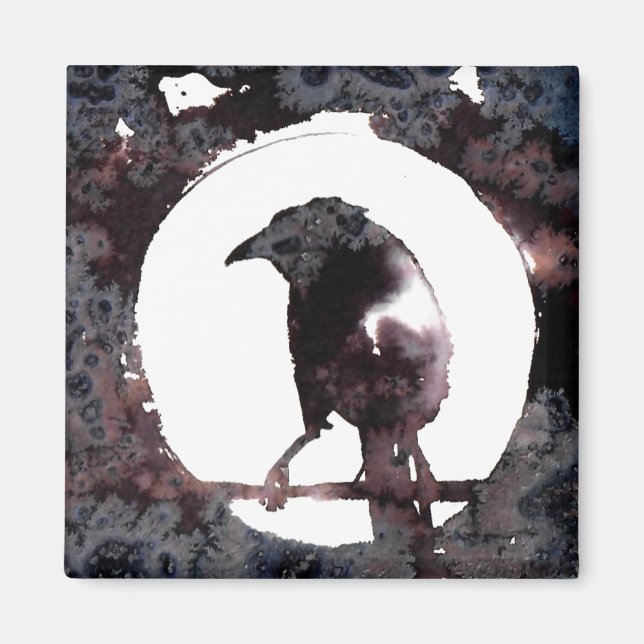 Raven Måne Magnet (Framsidan)