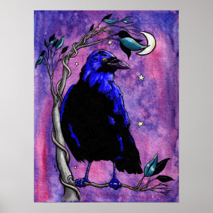 Raven Måne Poster