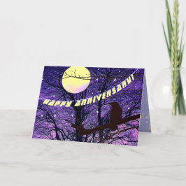 Raven, Måne, Sol, stjärnor, jubileumskort Kort