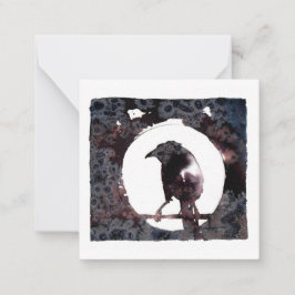 Raven Måne vycard Stil Notecard Anteckningskort