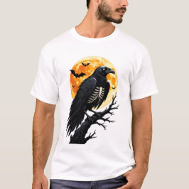 Raven Månskelett Natt T Shirt