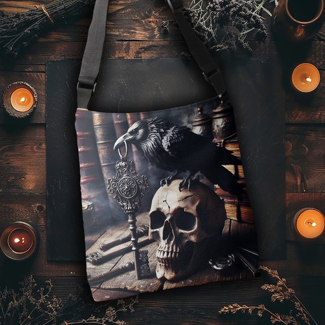 Raven med Nyckel på Skull Axelväska (Skapare uppladdad)