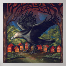 Raven Moonlight Witches Halloween Natt