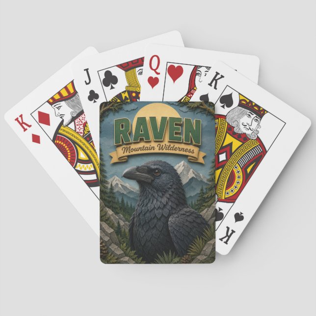 Raven Mountain Wilderness POPCUT Casinokort (Baksidan)