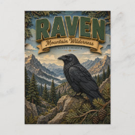 Raven Mountain Wilderness POPCUT Vykort