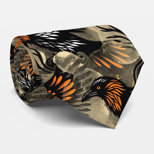 Raven Neck Tie Slips (Rullad)