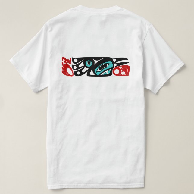 Raven - Northwest Kusten Native Stil T Shirt (Design baksida)