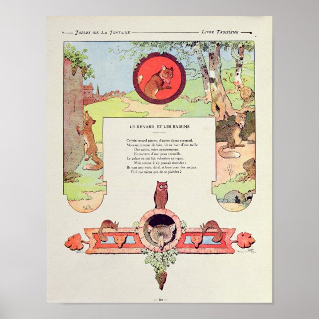 räven och druvorna poster (Framsidan)