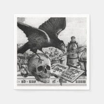 Raven och Human Skull
