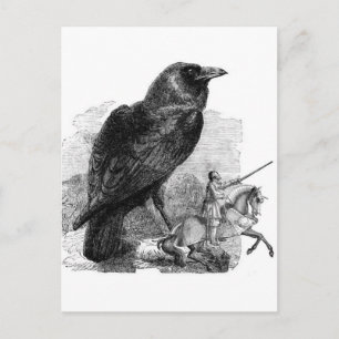 Raven och Knight Vykort