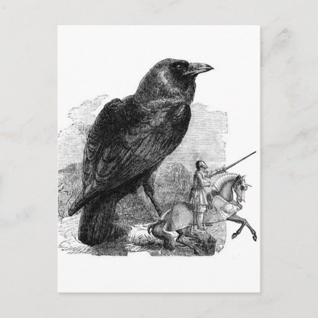 Raven och Knight Vykort (Framsida)