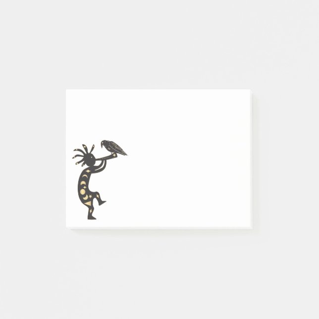 Raven och Kokopelli Post-it Block (Framsida)