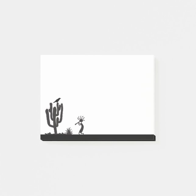 Raven och Kokopelli Post-it Block (Framsida)