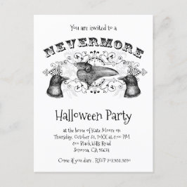Raven och Kråkorna Halloween fest Inbjudan Vykort